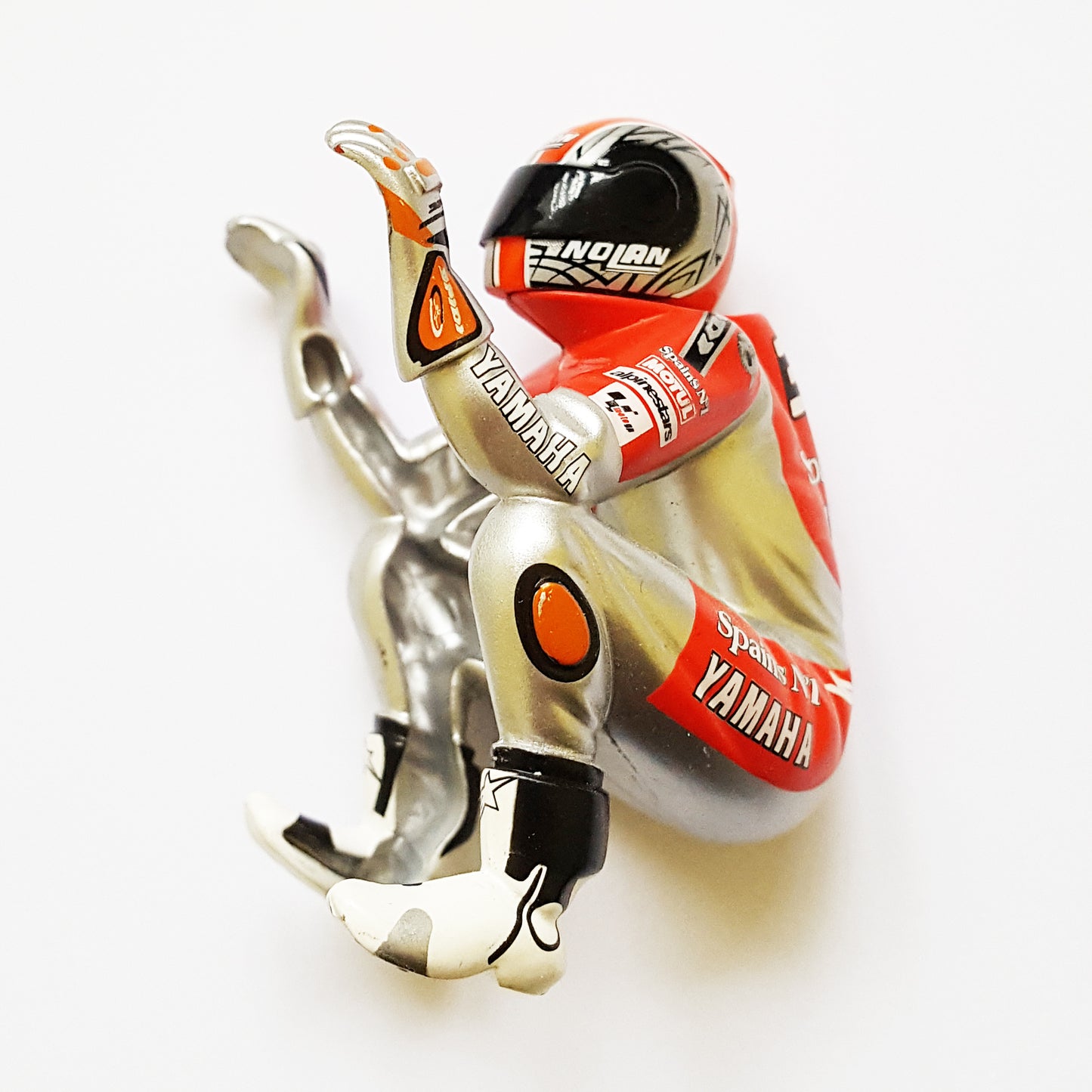 Scalextric Motorbike MotoGP Figure - Red Silver #33 Yamaha Melandri For C6017