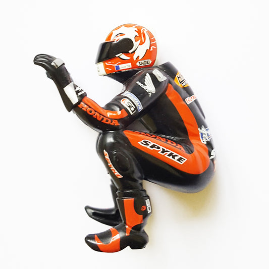 Scalextric Motorbike MotoGP Figure - Black Honda Michael Rutter For C6018