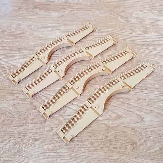 Scalextric Classic 1:32 Track - C248 Hump-Back Bridge - Sand Coloured x 4 #E