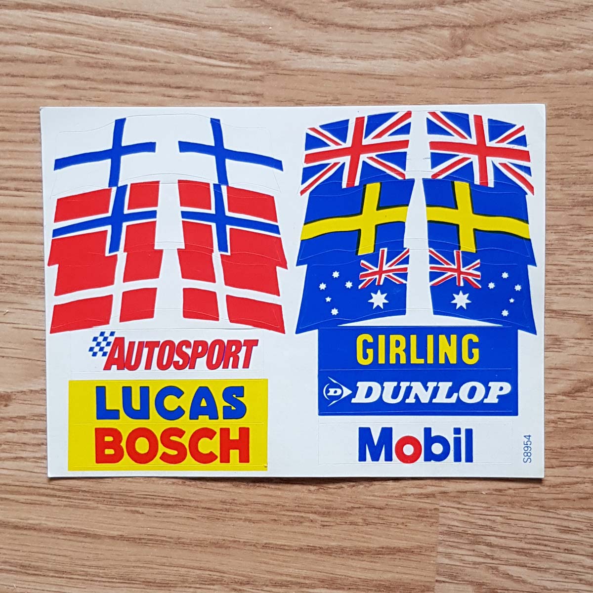 Scalextric Classic Vintage Flag & Barrier Stickers S8954