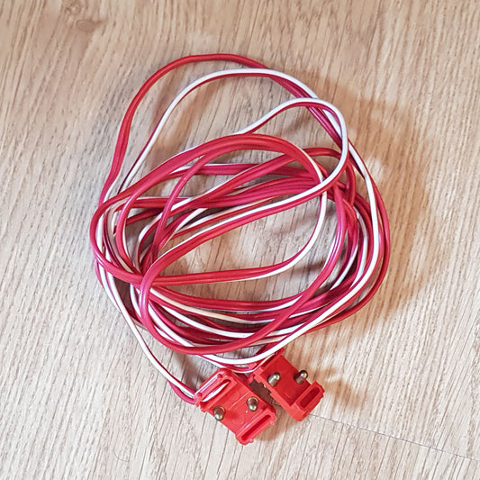 Scalextric A252 C252 Power Boost Cables Leads - Single Red 3m