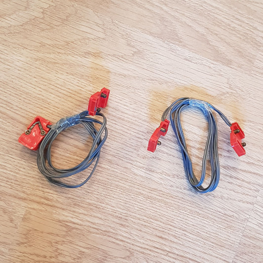 Scalextric A252 C252 Power Boost Cables Leads - Pair Grey 80cm
