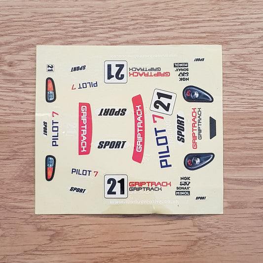 Scalextric 1:32 Start / Sport Car Stickers Decals Transfers #21