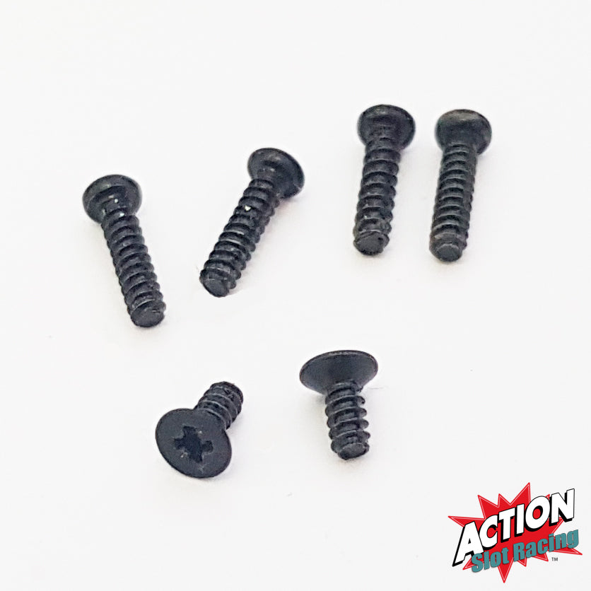 Scalextric Pack - Car Chassis Body Screws - 4 Long & 2 Countersunk