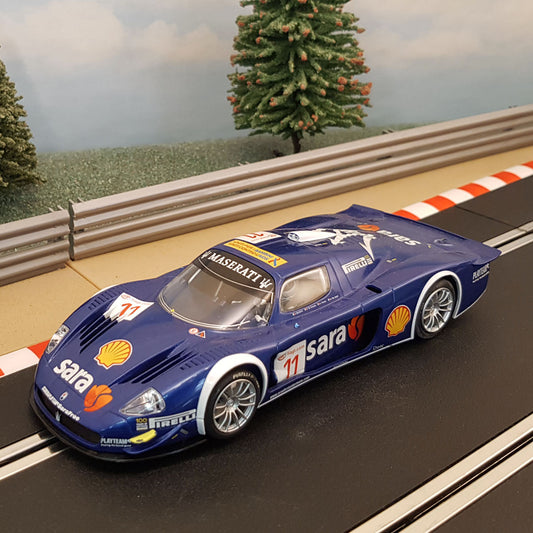 Scalextric 1:32 Digital Car - C2904D Blue Maserati MC12 #11 *LIGHTS* #MWS