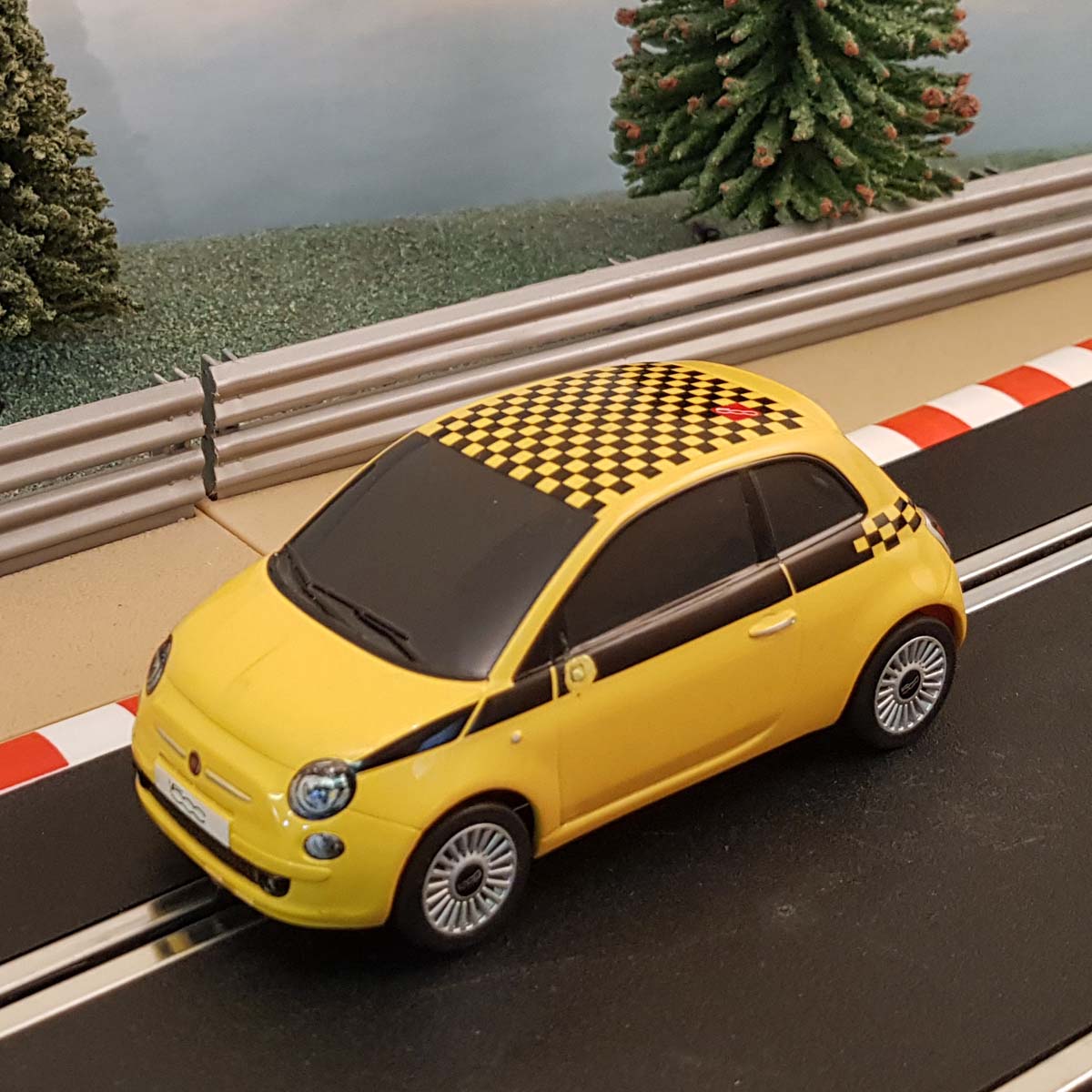 Scalextric 1:32 Car - C2869 Yellow Fiat 500 #M