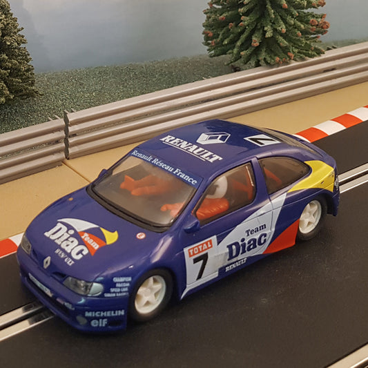 Scalextric 1:32 Car - C2094 - Renault Megane Rally # 7 Team Diac Blue #V2