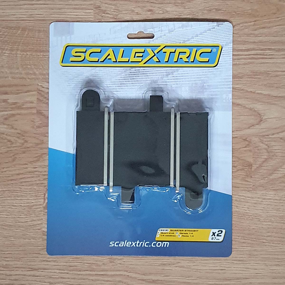 Scalextric C8200 Quarter Straight 87mm 'F' x 2 - Excellent