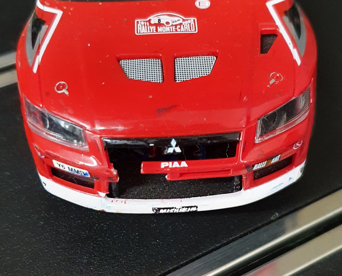 Scalextric 1:32 Car - C2364A Red Mitsubishi Lancer Evo VII WRC #8 *Lights* #GWS