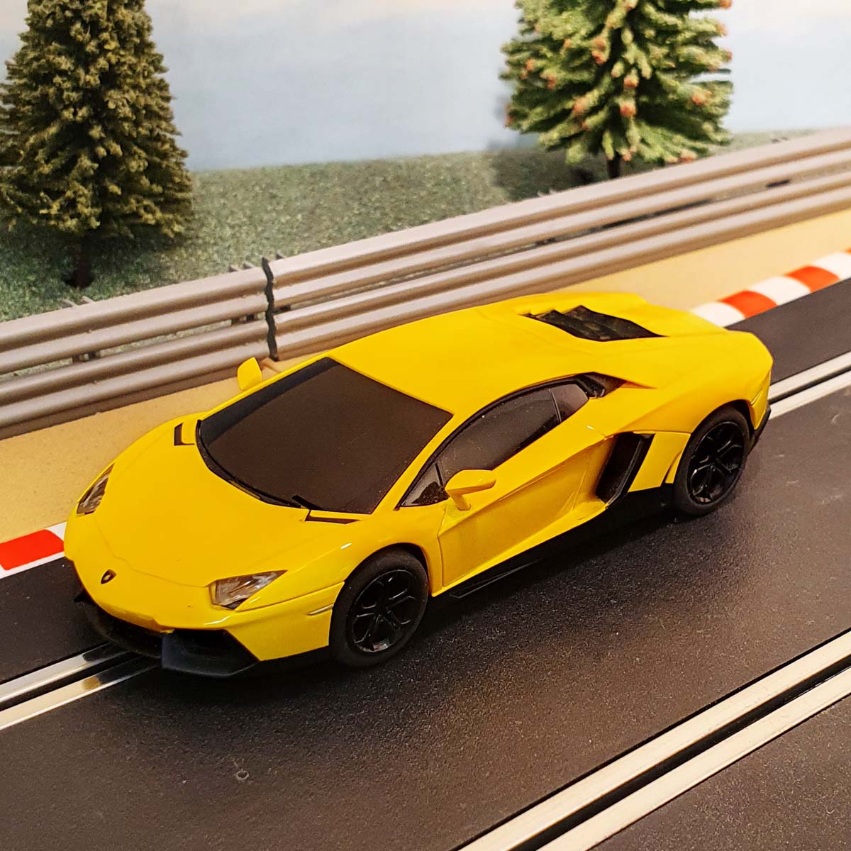 Scalextric 1:32 Car - Yellow Lamborghini Aventador #W
