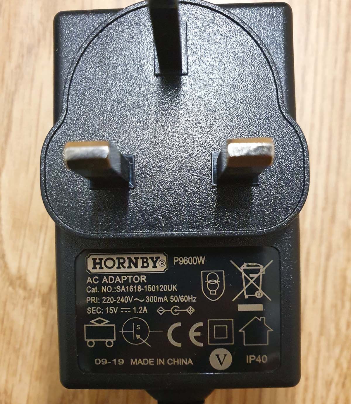 Scalextric P9600W ARC Air Adaptor (Mains Lead Plug)