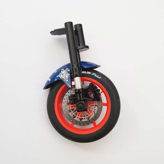 Scalextric MotoGP Motorbike C6000 Rossi Honda #46 - Front Forks & Wheel