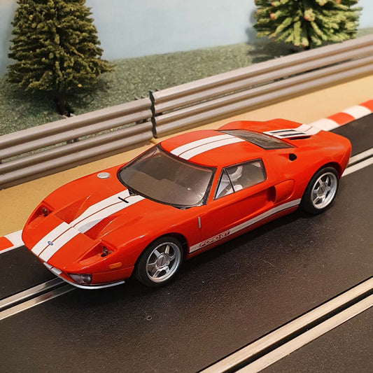 Scalextric 1:32 Car - C2661 Red Ford GT From Top Gear Set *LIGHTS* #FWM