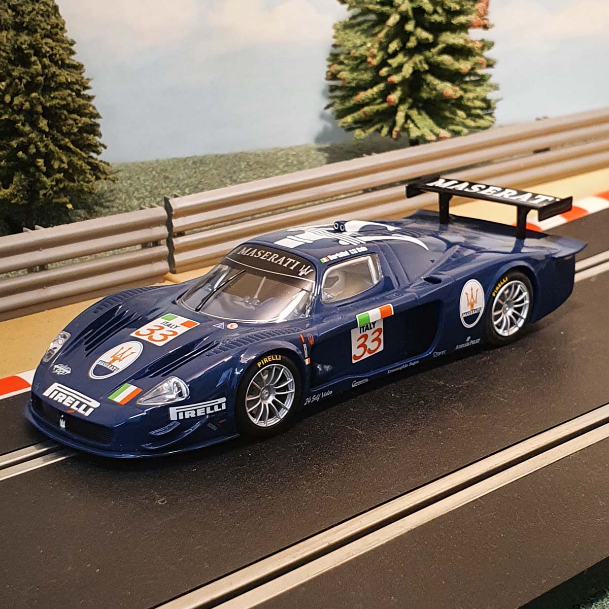 Scalextric 1:32 Digital Car - C2630D Blue Maserati MC12 #33 *LIGHTS* #M