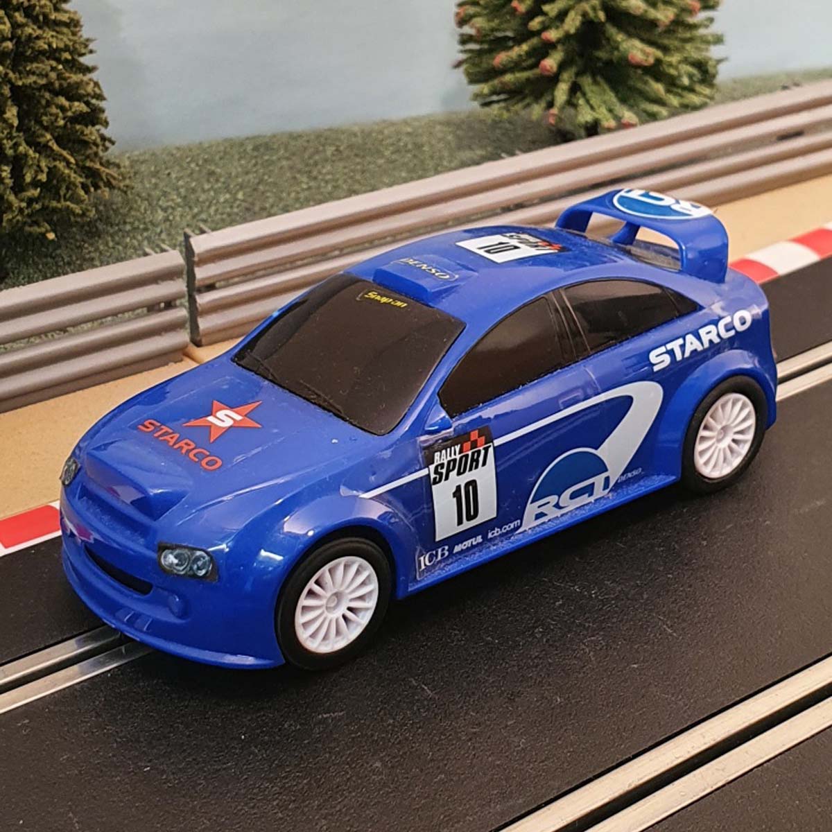 Scalextric 1:32 Start Car - C4115 Blue Rally Griptrack WRC #ST – Action ...