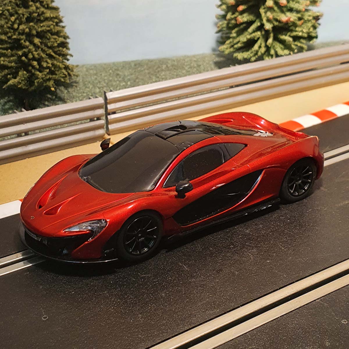Scalextric 1:32 Car - Metallic Red McLaren P1 #W