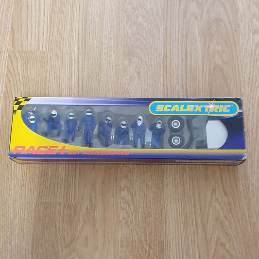 Scalextric C8291 Race + Pit Crew Blue Figures BNIB