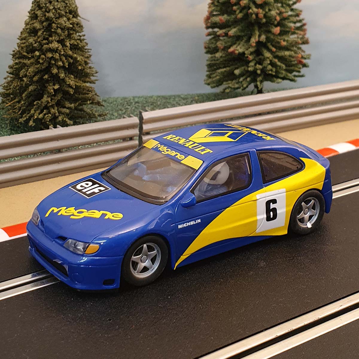 Coche Scalextric 1:32 - C2476 Azul Renault Megane #6 #S