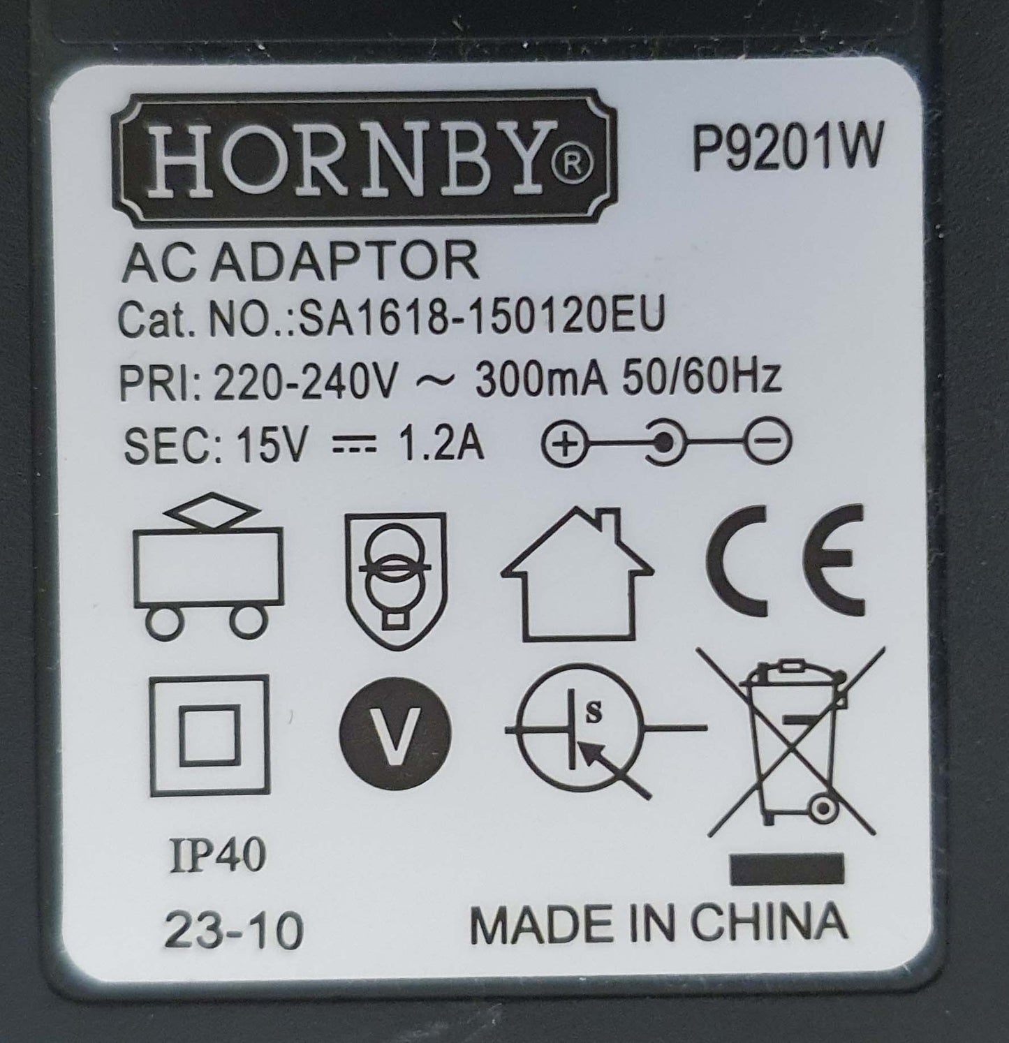 Scalextric P9201W Adaptor (Mains Lead Plug)