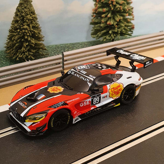 Scalextric 1:32 Car - Mercedes AMG GT3 Chupa Chups *LIGHTS* #89