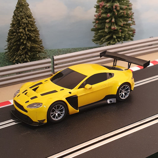 Scalextric 1:32 Car - Yellow Aston Martin Vantage GT3 #J