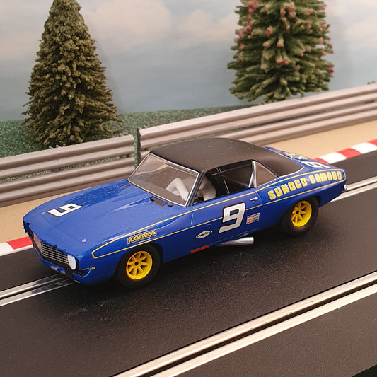 Scalextric 1:32 Car - C2400 Blue Chevrolet Camaro 1969 #9