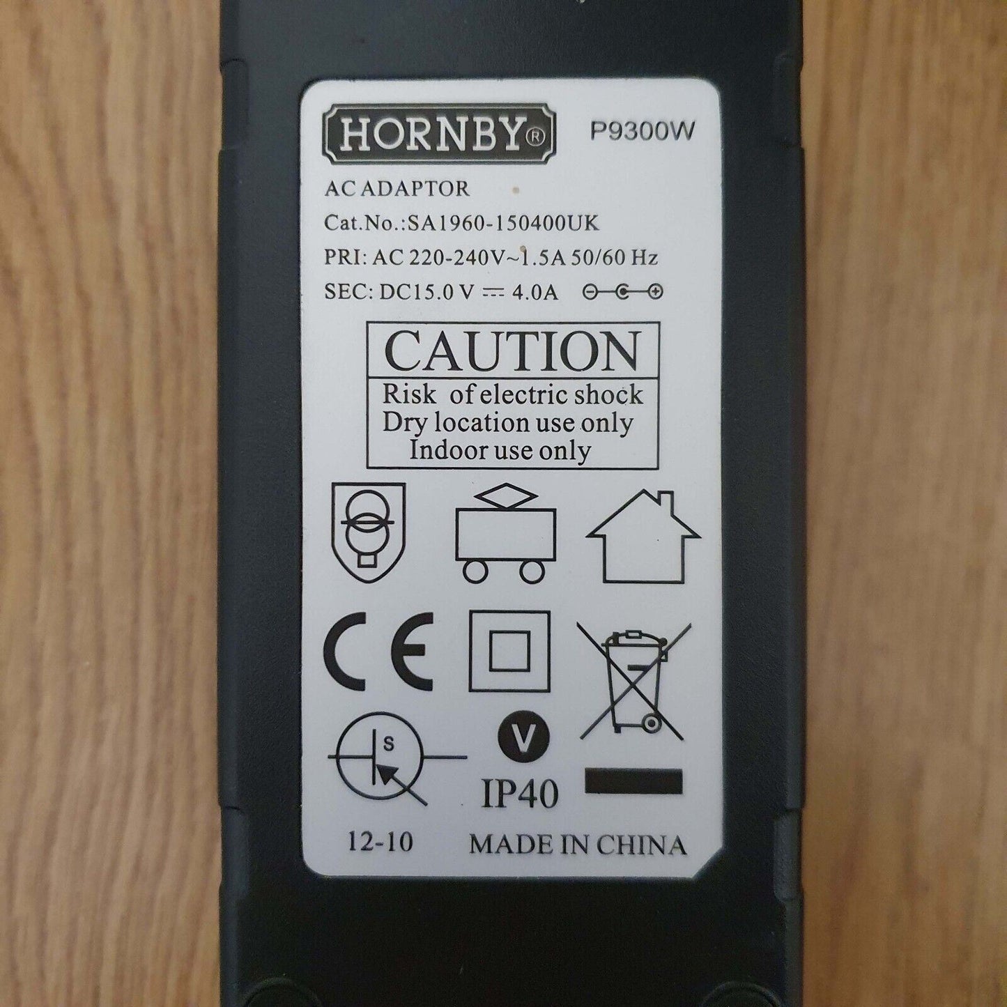 Hornby P9300 Digital Mains Transformer PSU 15V 4A For DCC Elite Select eLink