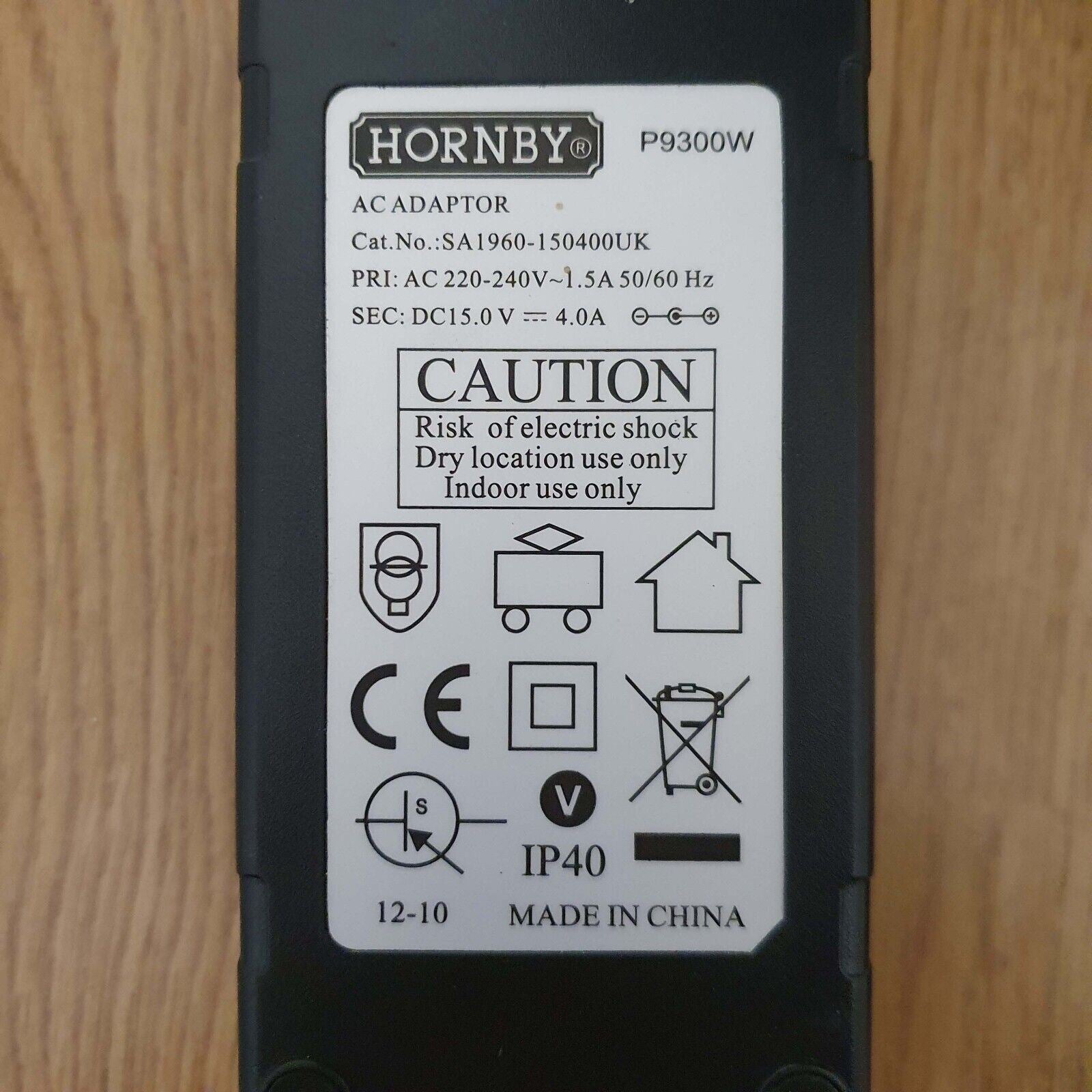 Hornby P9300 Digital Mains Transformer PSU 15V 4A For DCC Elite Select eLink