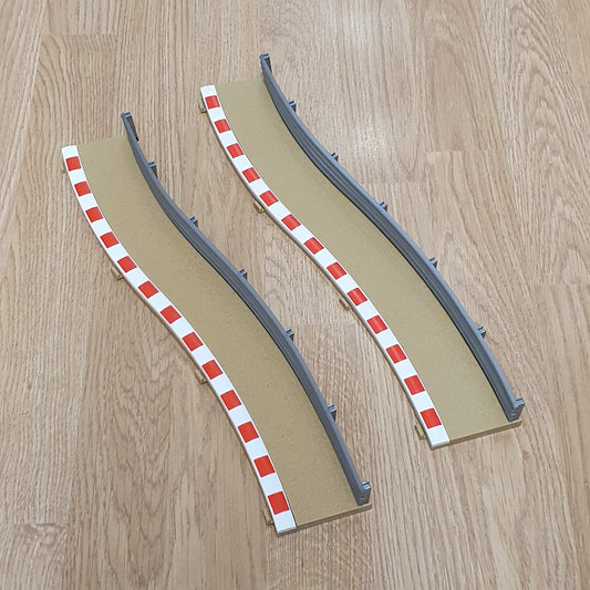 Scalextric 1:32 Track - Border & Barrier for Pit Lane 'BT' ML00152 ML00157 x 2