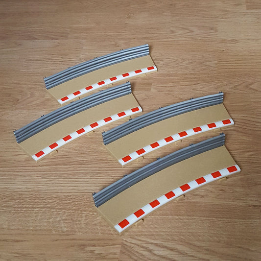 Scalextric 1:32 Sport 'BB' C8224 Rad3 Curve Outer Borders & Barriers 22.5° x 4