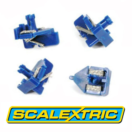 Scalextric C8145 Short Stem BLUE Guides With Braids x 4