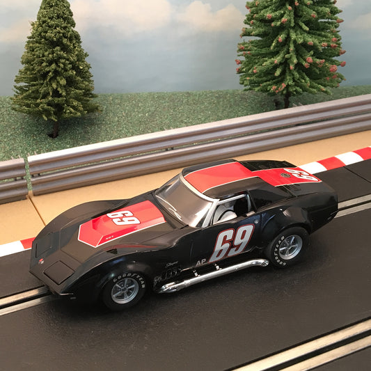 Scalextric 1:32 Car - Black Chevrolet Corvette L-88 #69