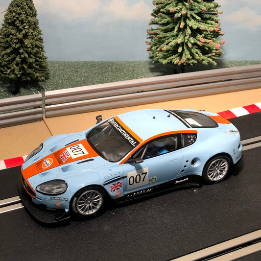 Scalextric 1:32 Car - C2960 Aston Martin DBR9 Gulf #007 *LIGHTS* #WS