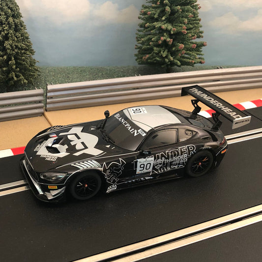 Coche Scalextric 1:32 - Mercedes AMG GT3 Thunderhead RAM Racing *LUCES* #90