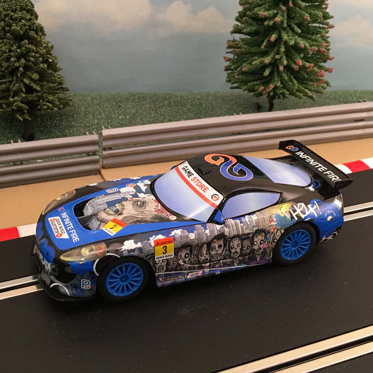 Scalextric 1:32 Start Car - C3838 GT Lightning - Anime Team GT Zombie