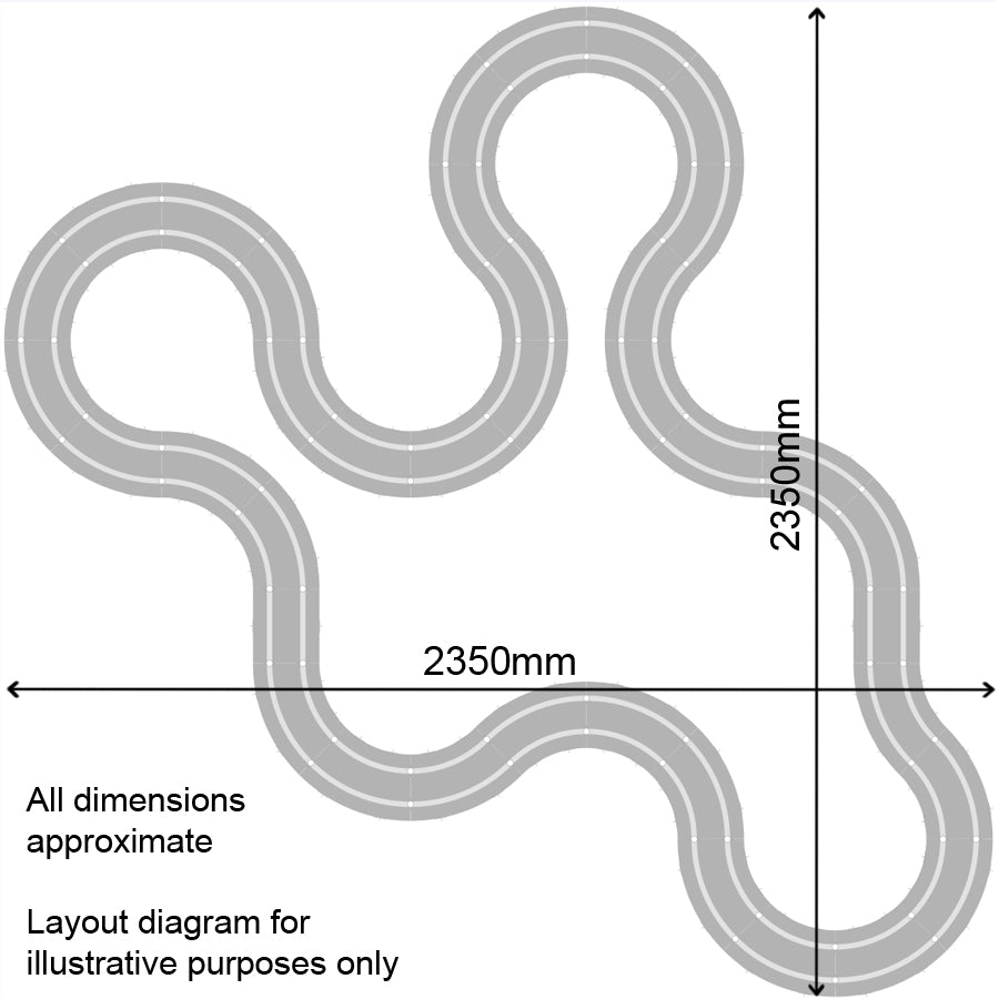 Scalextric Sport 1:32 Track - Job Lot Set **HUGE TRACK LAYOUT**  #SA - Action Slot Racing