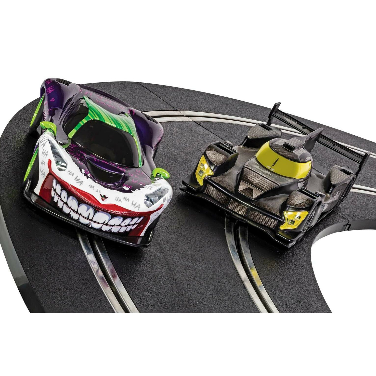 Scalextric Layout AS10 With Batman & Joker Cars *LIGHTS*