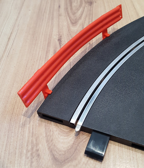 Scalextric C274 Armco Fence Track Barriers - 10 Red, 10 White