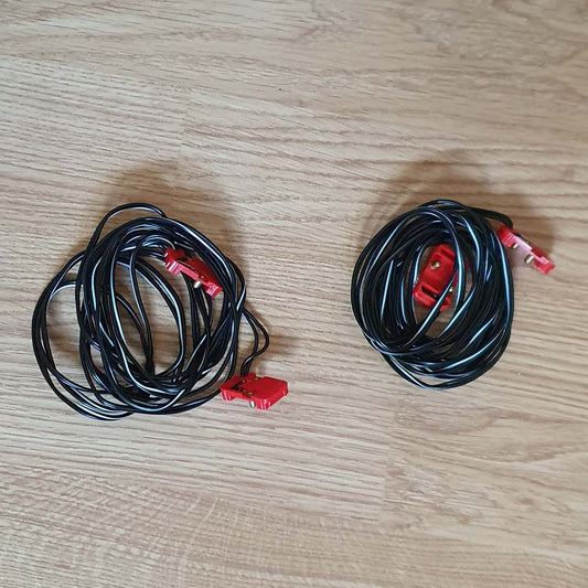 Cables de refuerzo de potencia Scalextric A252 C252 - Par de cables negros de 3 m