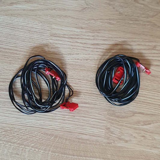 Scalextric A252 C252 Power Boost Cables - Pair Of Black Leads 3m