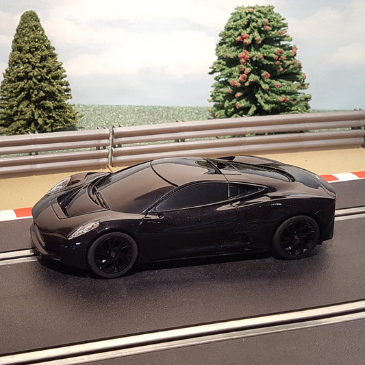 Scalextric 1:32 Car - C3814 Black Jaguar C-X75 *LIGHTS* #M