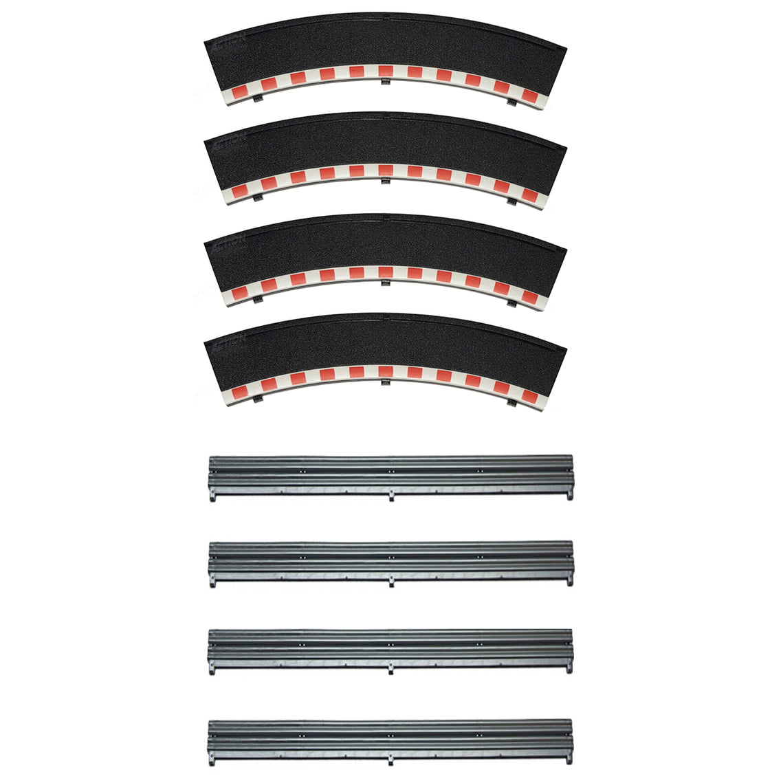 Scalextric 1:32 Sport C8228 Borders & Barriers - Black Outer x 4