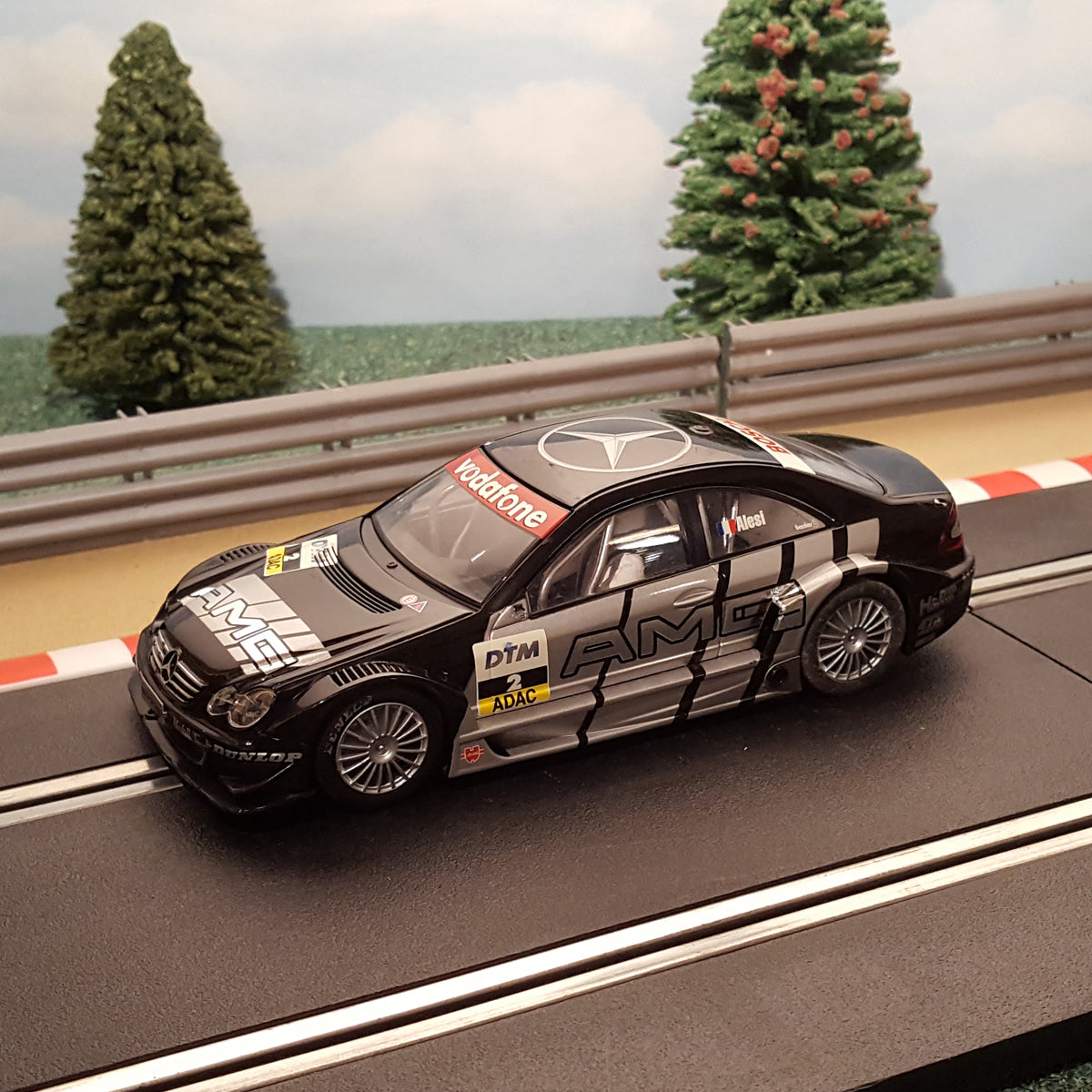 Scalextric C2392 Black Mercedes CLK DTM *LIGHTS* #2 #MS