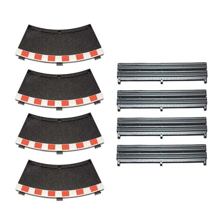 Scalextric 1:32 Sport C8225 Borders & Barriers - Black Inner x 4