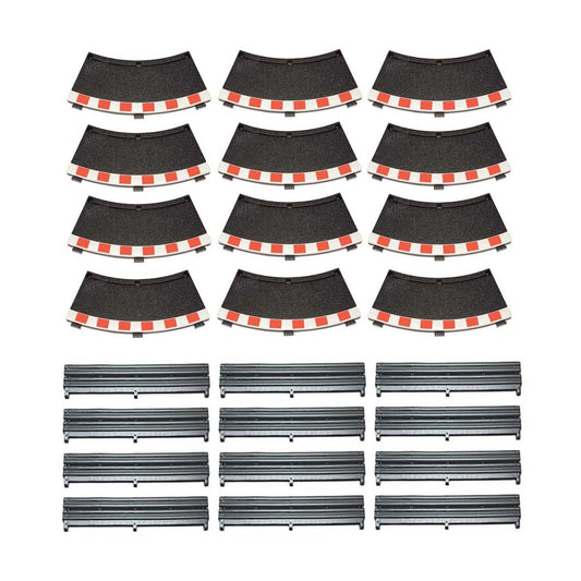 Scalextric 1:32 Sport C8225 Borders & Barriers - Black Inner x 12