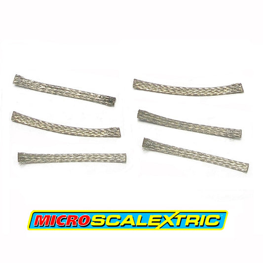 MICRO SCALEXTRIC 1:64 Spares - Standard Pick-up Braids / Brushes x 6 - Action Slot Racing