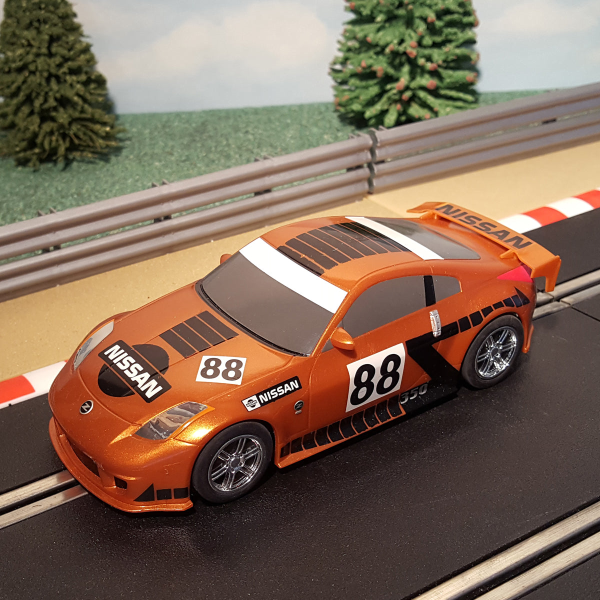 Scalextric 1:32 Drift Car - Nissan 350Z Bronze #88 - Action Slot Racing