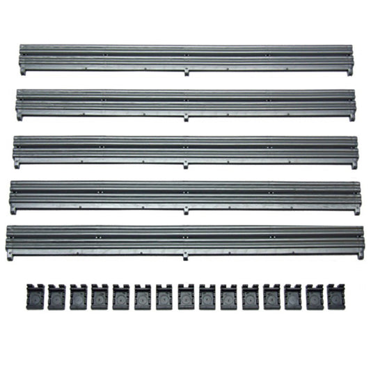 Scalextric 1:32 Sport Track - C8212 Grey Barriers x 5 & Clips x 15