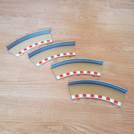 Scalextric 1:32 Track Borders & Barriers Hairpin 'BJ' C8240 Rad1 Outer 45º x4