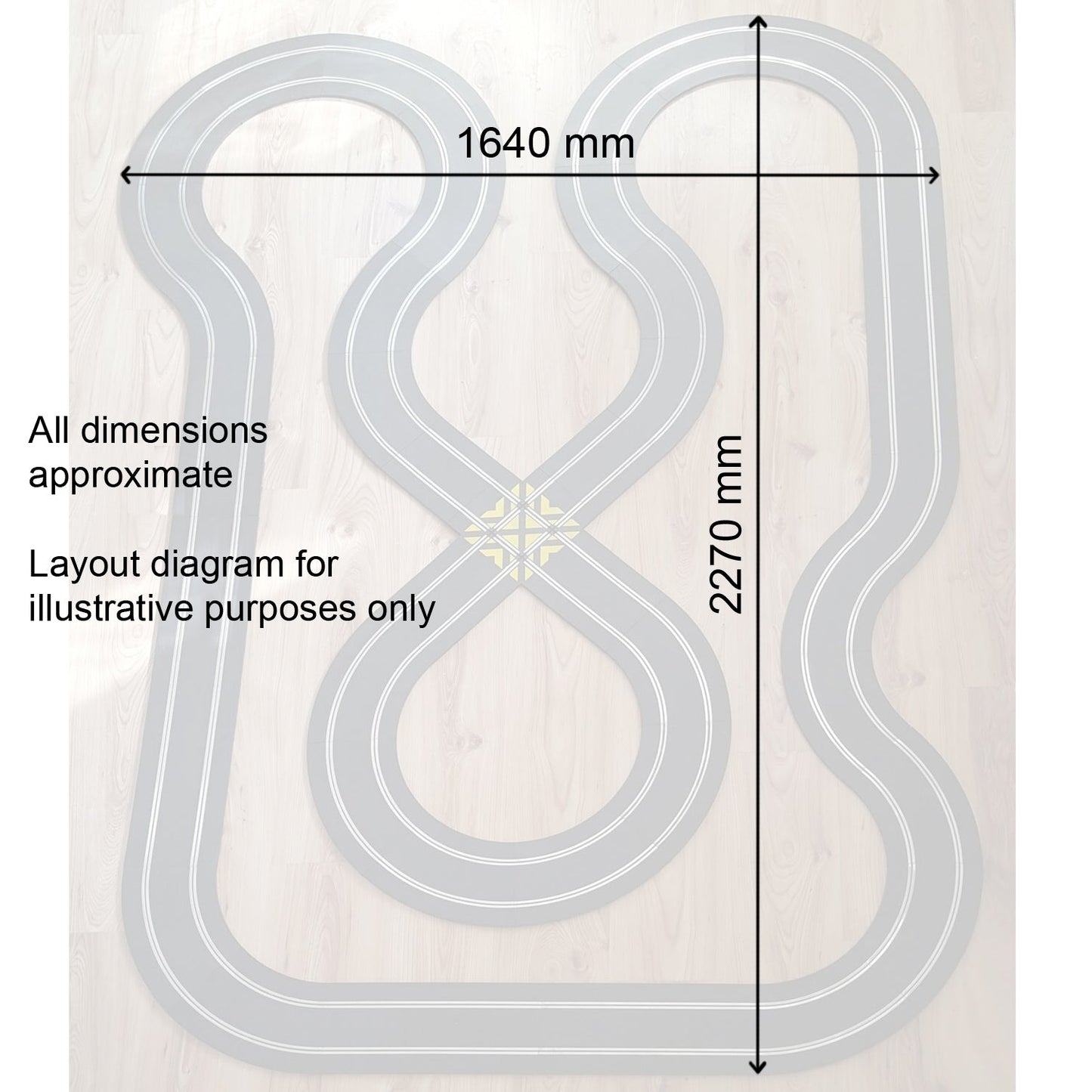 Juego de pistas Scalextric Sport 1:32 - Diseño grande con coches Bugatti Veyron #A